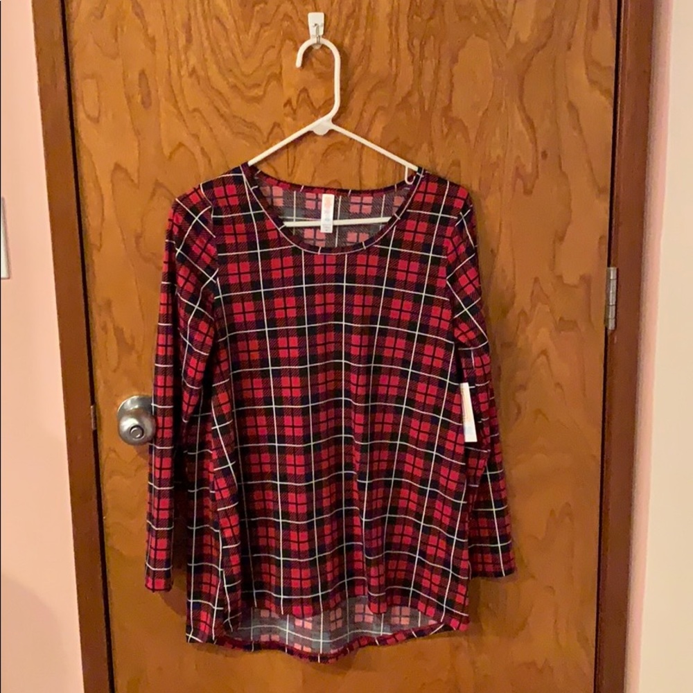 NWT Plaid LuLaRoe Lynnea, Size Medium
